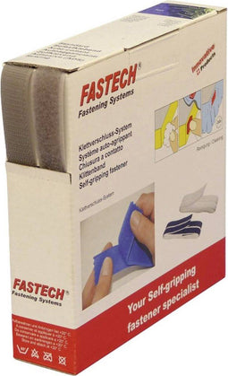 FASTECH® B20-STD082210 Klittenband Om op te naaien Haak- en lusdeel (l x b) 10 m x 20 mm Lichtgrijs 10 m