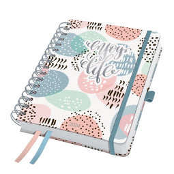 Sigel agenda 2024 - Jolie Inspire - A5 - 7dagen/2pagina's - spiraal - rose inspiration - bulletjournal - SI-J4602