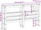 vidaXL - Hoofdbord - met - schappen - 150 - cm - massief - grenenhout - wasbruin