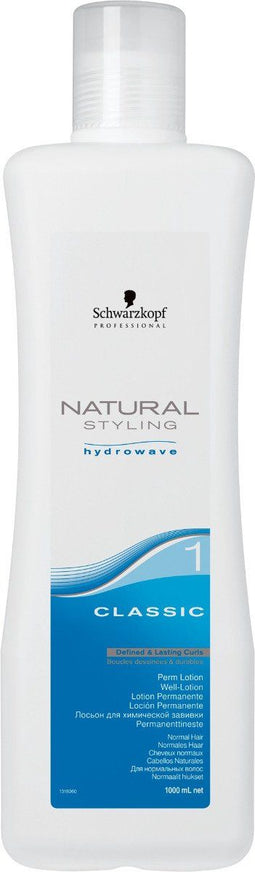 Schwarzkopf Natural Styling Hydrowave Classic 1 - 1000 ml - Permanentvloeistof - Haarverf