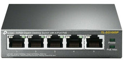 TP-Link TL-SG1005P - Netwerkswitch - 5-Poorts Gigabit PoE - 56W