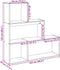vidaXL - Kamerscherm - / - boekenkast - 3-laags - 123x29x123 - cm - hout - oud - hout