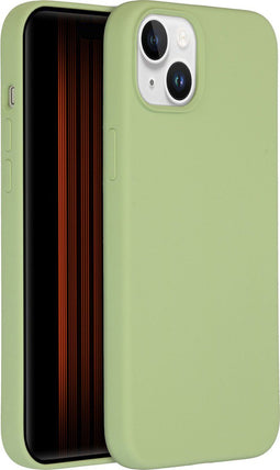 Accezz iPhone 15 Plus - Liquid Silicone Backcover - MagSafe - Groen