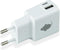 Greenmouse 46956591 - Oplader - 1x USB-A 1x USB-C 2,4A - Wit
