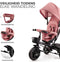 Kinderkraft AVEO - Driewieler - Draaibare zitting - Inklapbaar - Roze