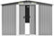 vidaXL - Tuinschuur - 257x990x181 - cm - gegalvaniseerd - staal - grijs