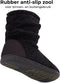 Comfeet - Pantoffels - Dames - Maat 38/39 - Fleece voering - Anti-slip - Zwart