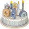 Little Dutch - Verjaardagstaart - 26 stuks - Blauw