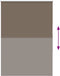 vidaXL - Rolgordijn - verduisterend - koffie - 95x150 - cm - stofbreedte - 90,7 - cm