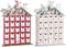 Adventkalender DKD Home Decor Hout Huis (27 x 7 x 40 cm) (2 Stuks)