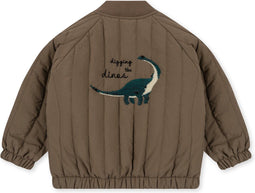 Konges Sløjd Juno Thermojas/Bomber Jas met sequins - Shitake - Maat 5-6 jaar