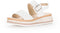 Gabor Dames Sandalen - Platte sandalen - Modische sandaal op meegekleurde zool - Wit