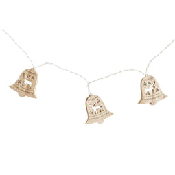 LED-lichtkrans DKD Home Decor Rendier (Afzuig)kappen Bruin Hout MDF (6,5 x 1,4 x 5,8 cm)