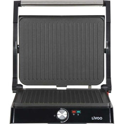 Vlees- en paninigrill - LIVOO - DOC223 - 2200W - 2 platen - Antiaanbaklaag - Kookoppervlak 29 x 2...