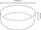 Differnz Mira - Waskom - Rond 36x12 cm - Wit