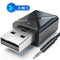 Exclusive by TW KN320 - 2-in-1 Bluetooth 5.0 Zender en Ontvanger - Bereik tot 10 Meter - Grijs/Zwart