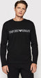 Emporio Armani Megalogo - Heren Pyjama - Katoen en elastaan - Zwart - Maat L