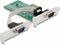 Delock 89555 - Seriële PCI-Express kaart - 2x 9-pins SUB-D (mannelijk) - Low Profile (2 stuks)