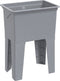 vidaXL - Waskuip - 59x41x75 - cm - hars - grijs