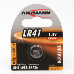 Ansmann 5015332 - Alkaline Batterij LR 41 - 1.5 V - Zilver