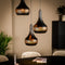 Furntastik Hanglamp, 3-lichts, H340 zwart
