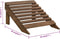 vidaXL - Tuinstoel - met - voetenbank - hout - bruin