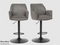 Multifurn Jill Barkruk - Duopack - Verstelbaar 96-116 cm - Microfiber Antraciet (2 stuks)