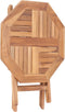 vidaXL - Tuintafel - inklapbaar - 45x45x45 - cm - massief - teakhout