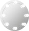 vidaXL - Wandspiegel - met - LED-lampen - rond - glas