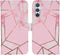 iMoshion Hoesje Geschikt voor Samsung Galaxy A34 (5G) Hoesje Met Pasjeshouder - iMoshion Design Softcase Bookcase - Roze / Pink Graphic