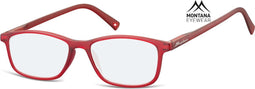 Montana Eyewear BLF51B - Leesbril - Blauw licht filter +2.00 - Rood