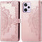 iMoshion Hoesje Geschikt voor Xiaomi Redmi Note 12 Pro Hoesje Met Pasjeshouder - iMoshion Mandala Bookcase - Rosé Goud
