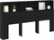 vidaXL - Hoofdbord - Kast - Zwart - Eiken - 180x19x103,5 - cm