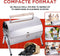 BBQ Collection draagbare houtskoolbarbecue - uitklapbaar - 42x29,5x37cm - zilver