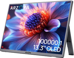 Arzopa A3C Pro - 13,3" OLED Monitor - 1920x1080 Full HD - Grijs