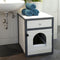 Kerbl - Kattenbakkast - Ida - 45x58x60 - cm - wit - en - blauw