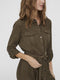 VERO MODA VMSALLY - Dames Jurk - Doorgeknoopte jurk met ceintuur en borstzakken - Maat S