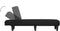 vidaXL - Chaise - longue - stof - zwart
