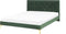 LIMOUX - Tweepersoonsbed - Groen - 140 x 200 cm - Fluweel