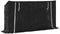 vidaXL - Haardhoutrek - met - regenhoes - 200,5x41x110,5 - cm - staal