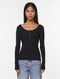 PIECES PCKITTE LS TOP NOOS BC - Dames Longsleeve - Biologische katoenmix - Maat L