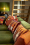 Dutch Decor NALU - Sierkussen kelim 40x60 cm - Merlot - rood - Inclusief binnenkussen