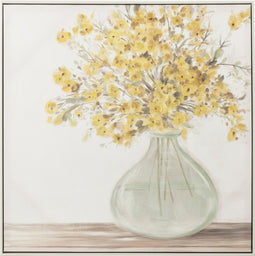 J-Line schilderij Boeket Bloemen - canvas/verf - mix