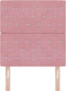 vidaXL - Hoofdbord - met - Kristallen - Knoop - - - Roze - - - 80 - cm - - - Fluweel