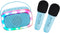 Lalarma Karaoke set - Bluetooth 2 microfoons en luidspreker - Blauw
