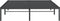vidaXL - Bedframe - metaal - zwart - 140x200 - cm