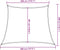 vidaXL - Zonnezeil - 160 - g/m² - 3/4x3 - m - HDPE - zwart