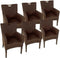 SVJ Eetkamerstoelen - 64x59x91 cm - Rotan - Bruin - Set van 6