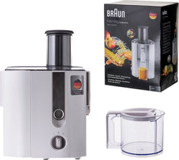 Braun Multiquick J500 - Sapcentrifuge - 900 Watt - 1.25L sapreservoir - Wit