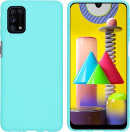 iMoshion Hoesje Geschikt voor Samsung Galaxy M31s Hoesje Siliconen - iMoshion Color Backcover - Mintgroen